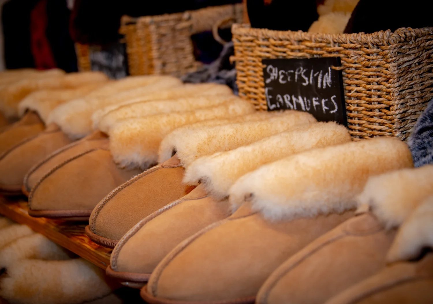 Sheepskin slippers
