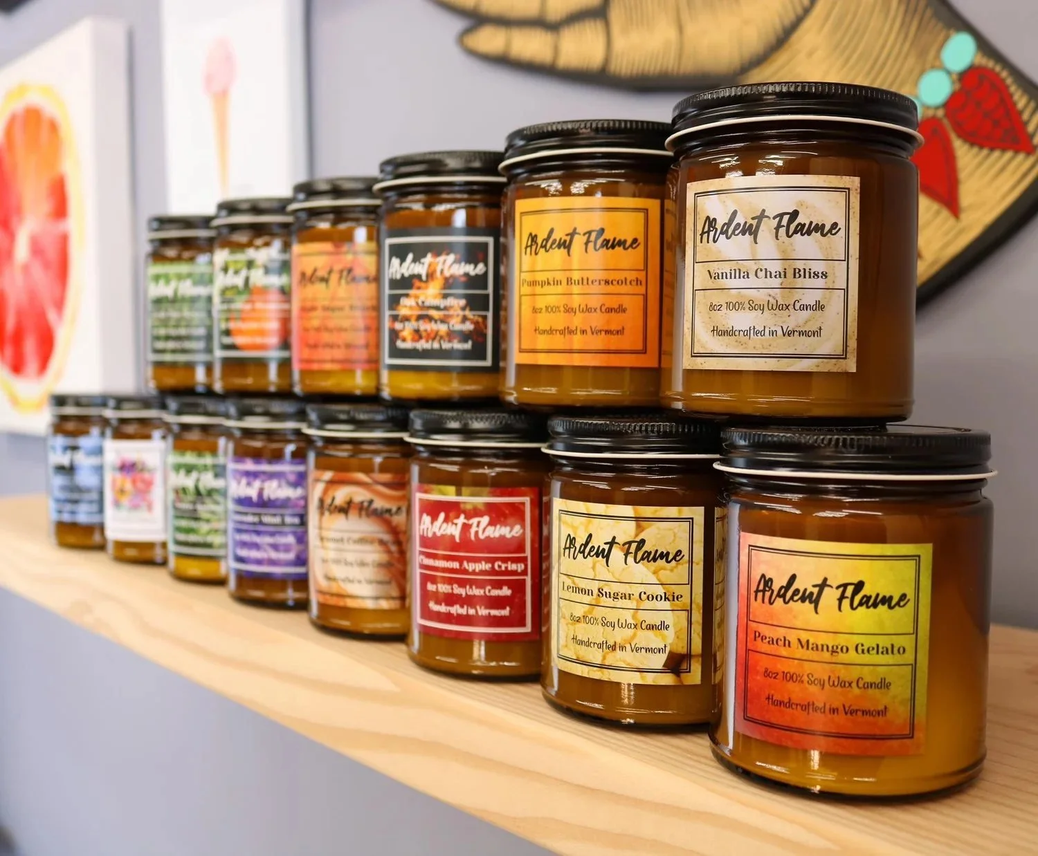 Handmade candles