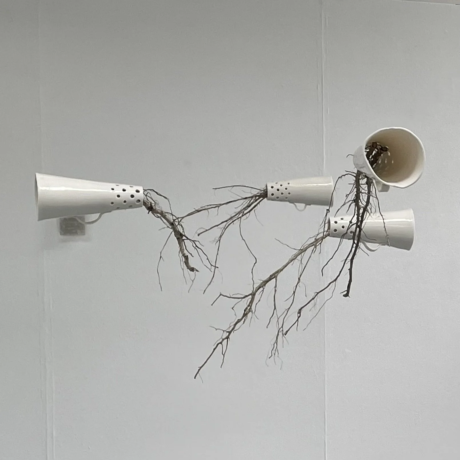 Close Up image of a sound installation titled The Unspoken, Seen
