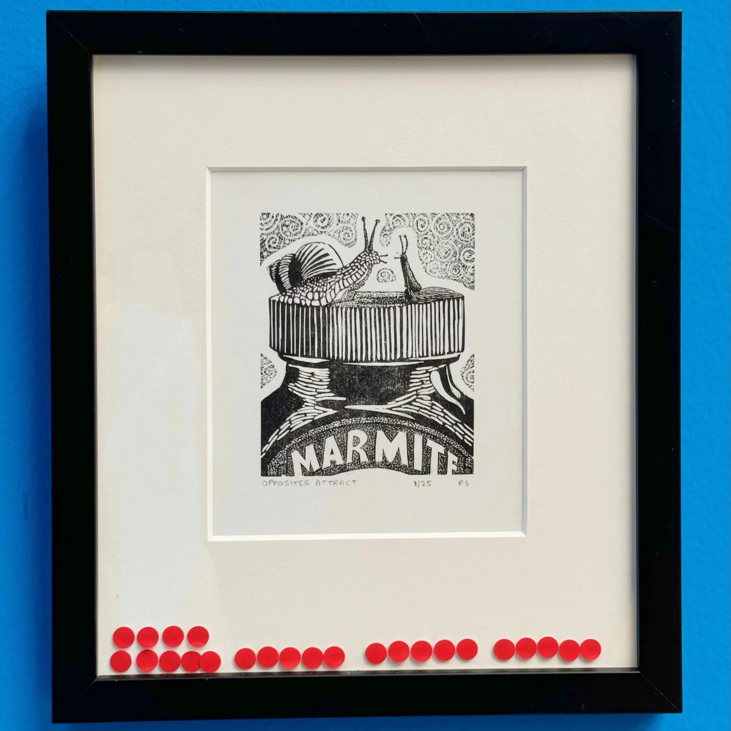 "Opposites Attract" - Exhibited in the Royal Academy Summer Exhibition 2024 where the complete edition sold out. 