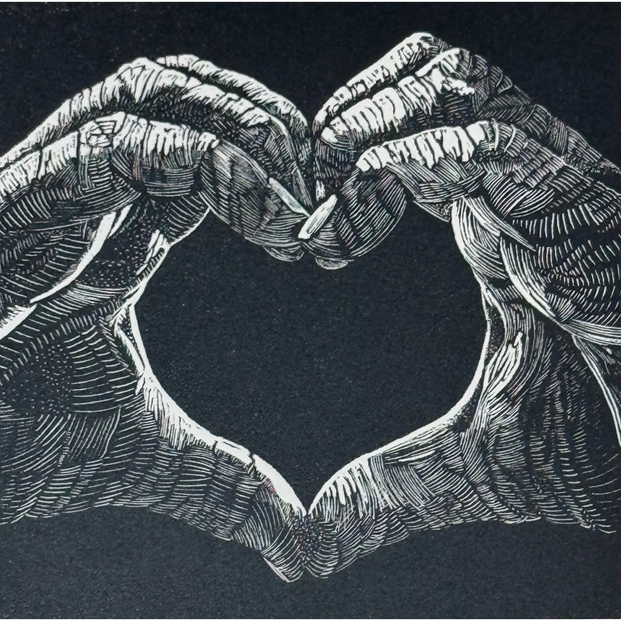 "Heart You" - An imagined Edwardian Emoji. My grandparents’ generation could have used it in their youth.