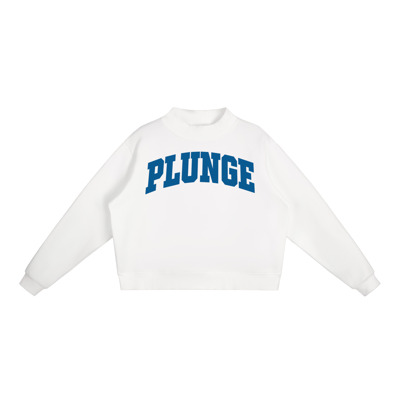 Essential Fleece Mock-Neck Crew Sweatshirt