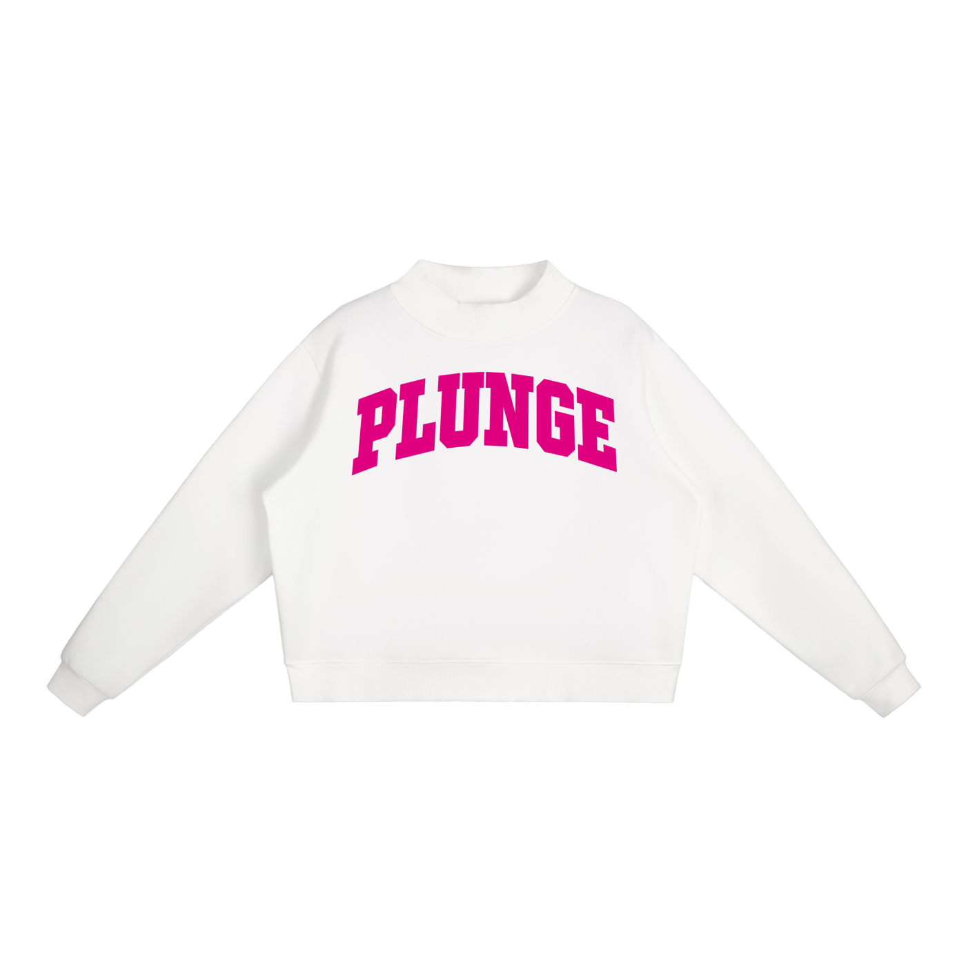 Essential Fleece Mock-Neck Crew Sweatshirt
