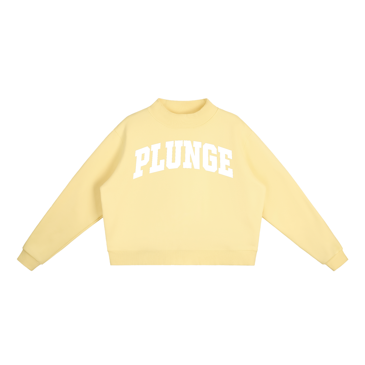 Essential Fleece Mock-Neck Crew Sweatshirt
