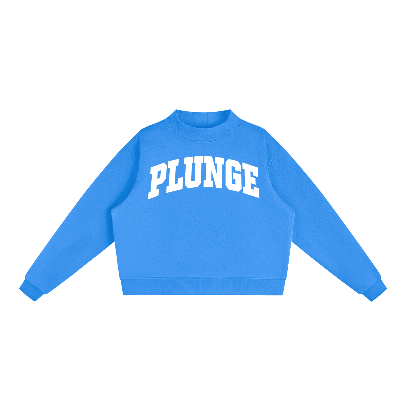 Essential Fleece Mock-Neck Crew Sweatshirt