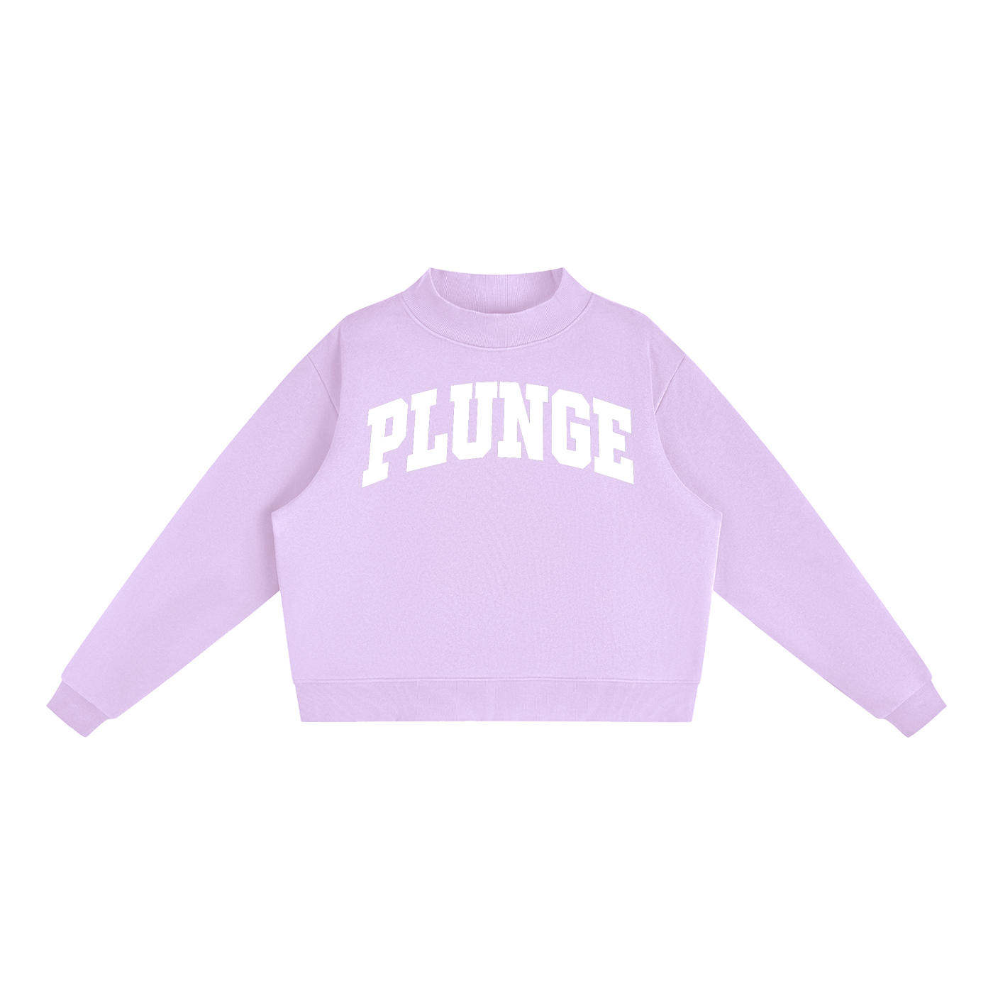 Essential Fleece Mock-Neck Crew Sweatshirt