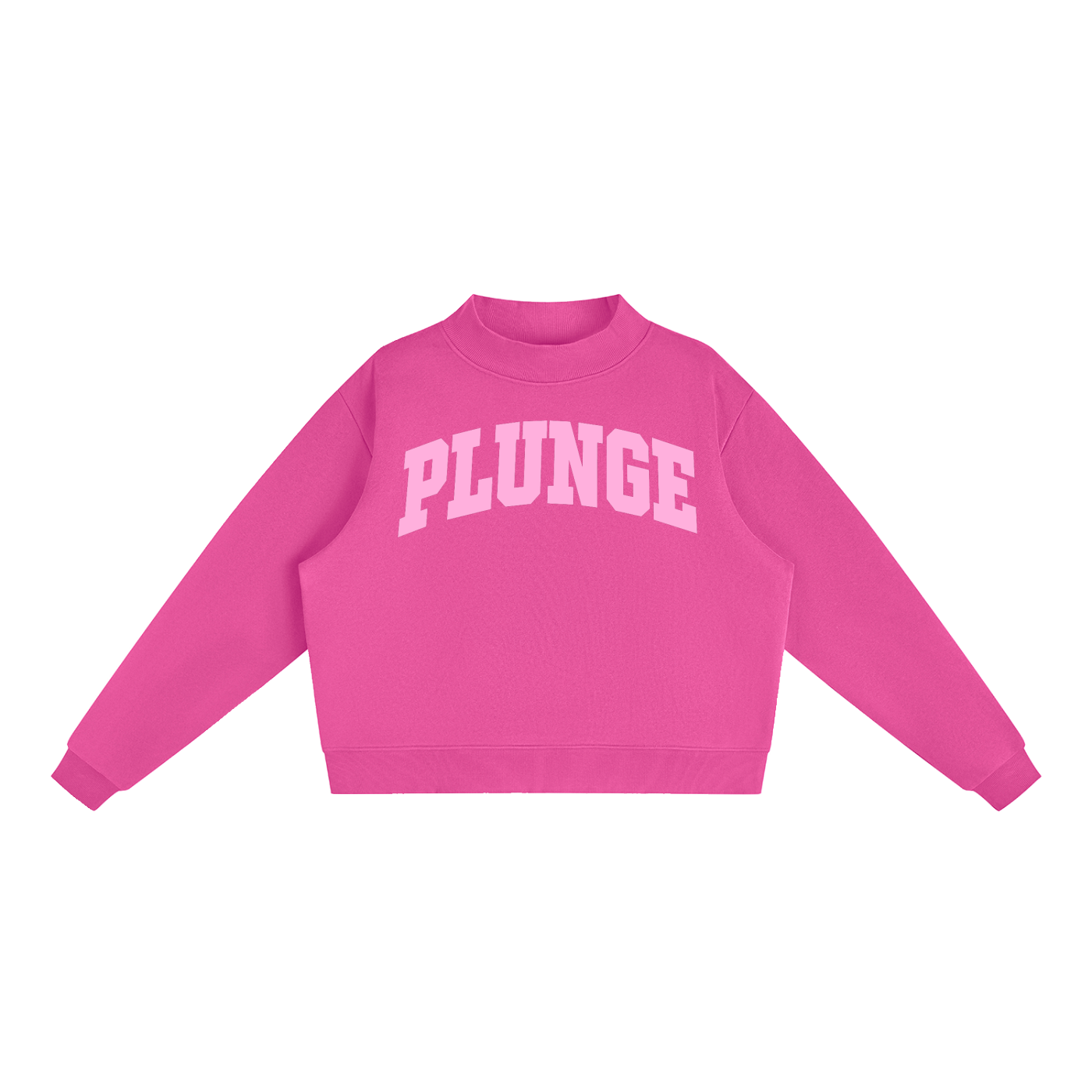Essential Fleece Mock-Neck Crew Sweatshirt