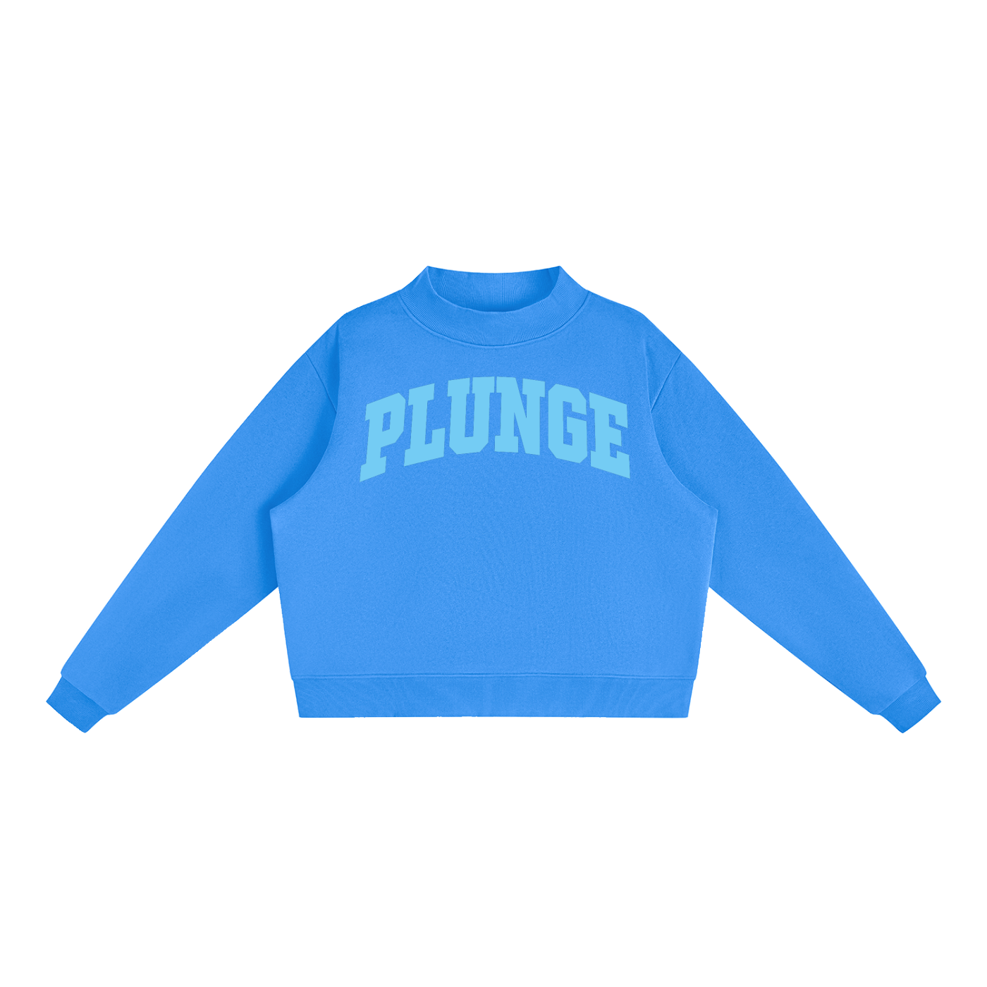 Essential Fleece Mock-Neck Crew Sweatshirt