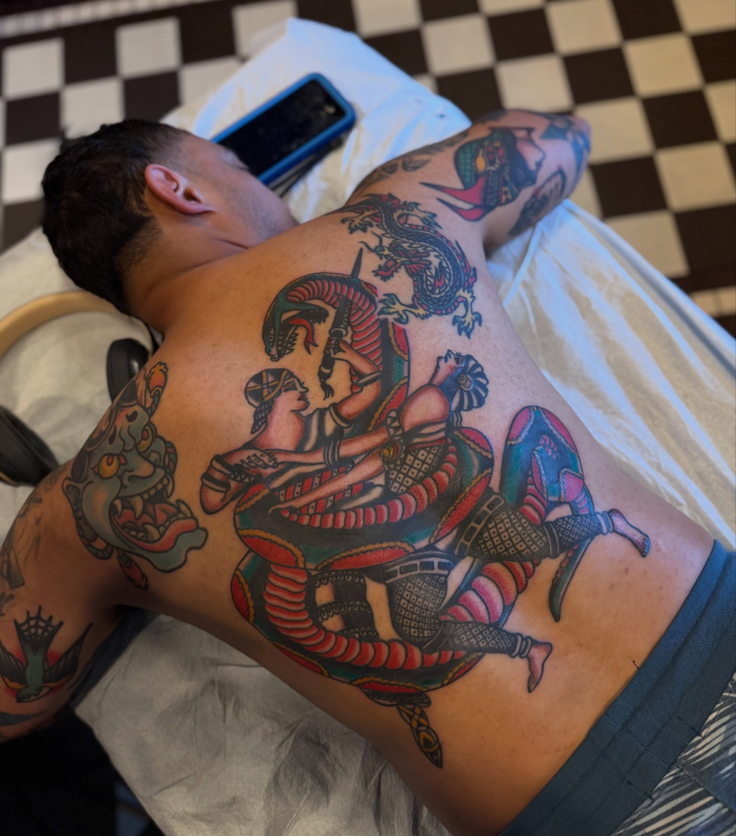 ❤️ text ❤️ 314-930-6288 ❤️
@bertgrimmtattoo Garden of Eden 
Throw back- I&rsquo;m hoping someday soon I&rsquo;ll be able to add the background, thanks again @paullace