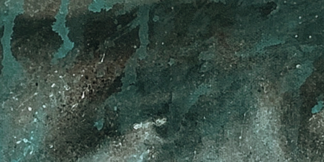 Immortal - detail of acrylic painting of Babe Ruth by Jacob Secrest