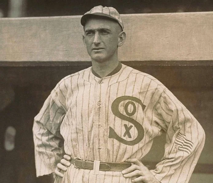 Shoeless Joe Jackson in a Chicago White Sox uniform circa 1917.