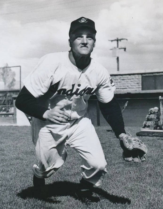 Roger Maris with the Cleveland Indians in 1957.