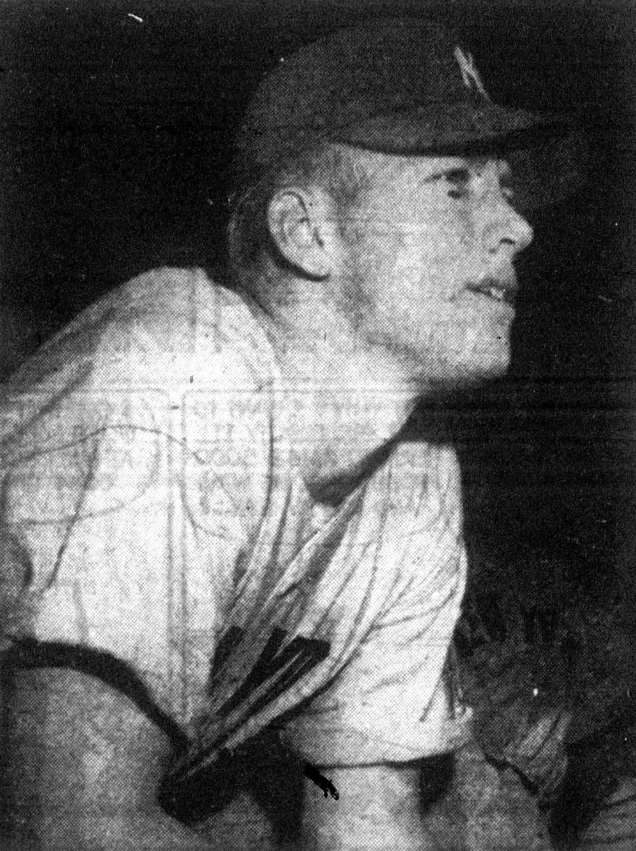 Mickey Mantle photographed during his rookie season with the New York Yankees in 1951.