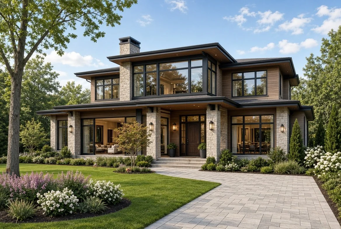 A tidy family house