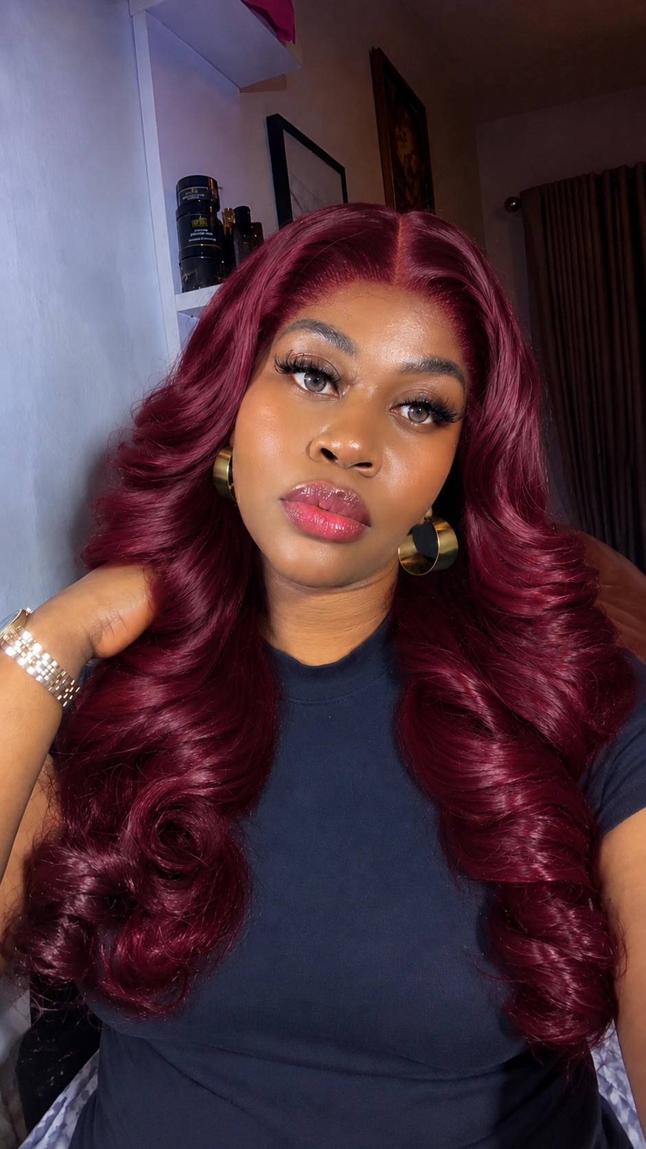 20 inches bangs bounce with 5 by 5 closure