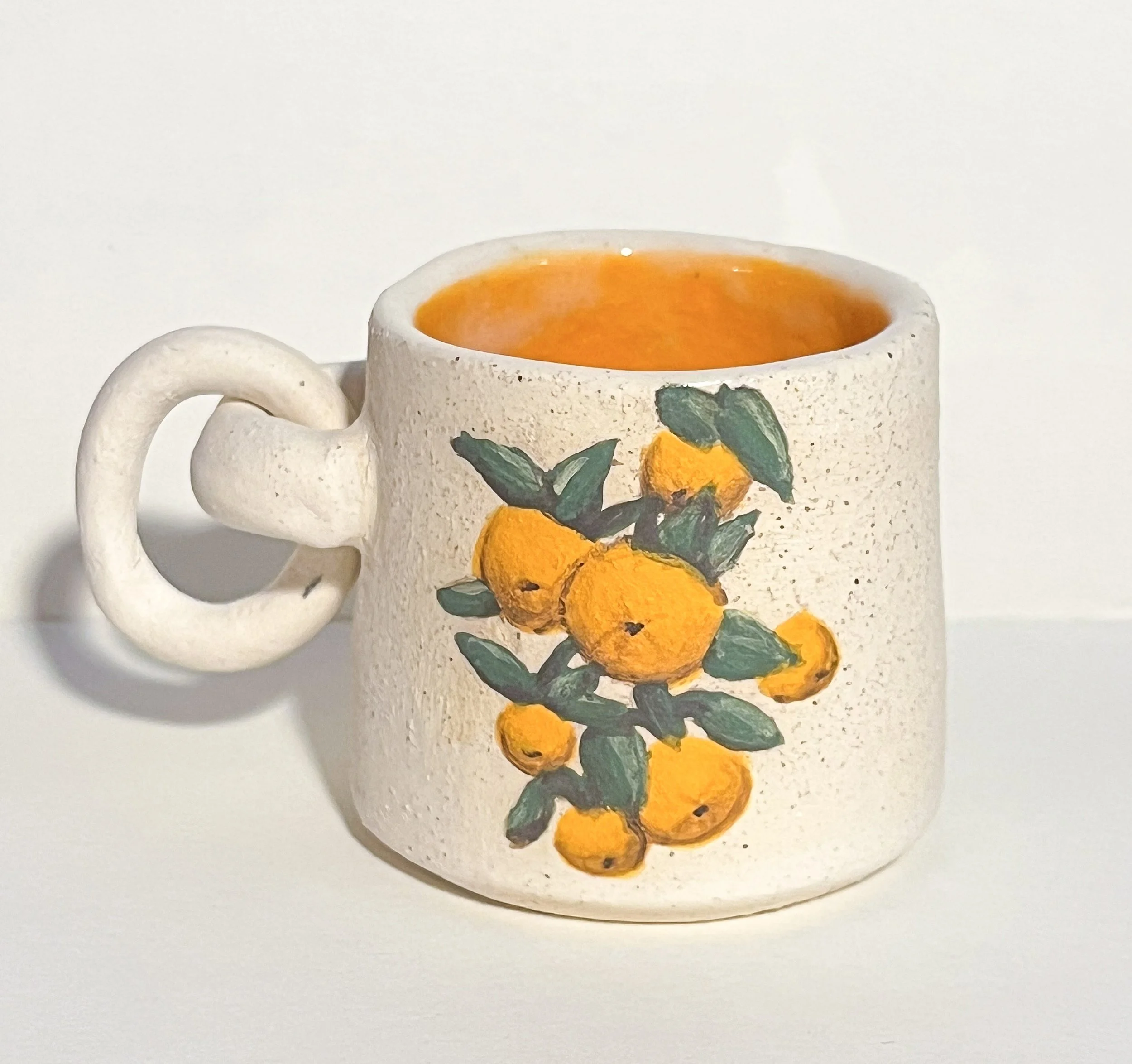 Orange espresso cup