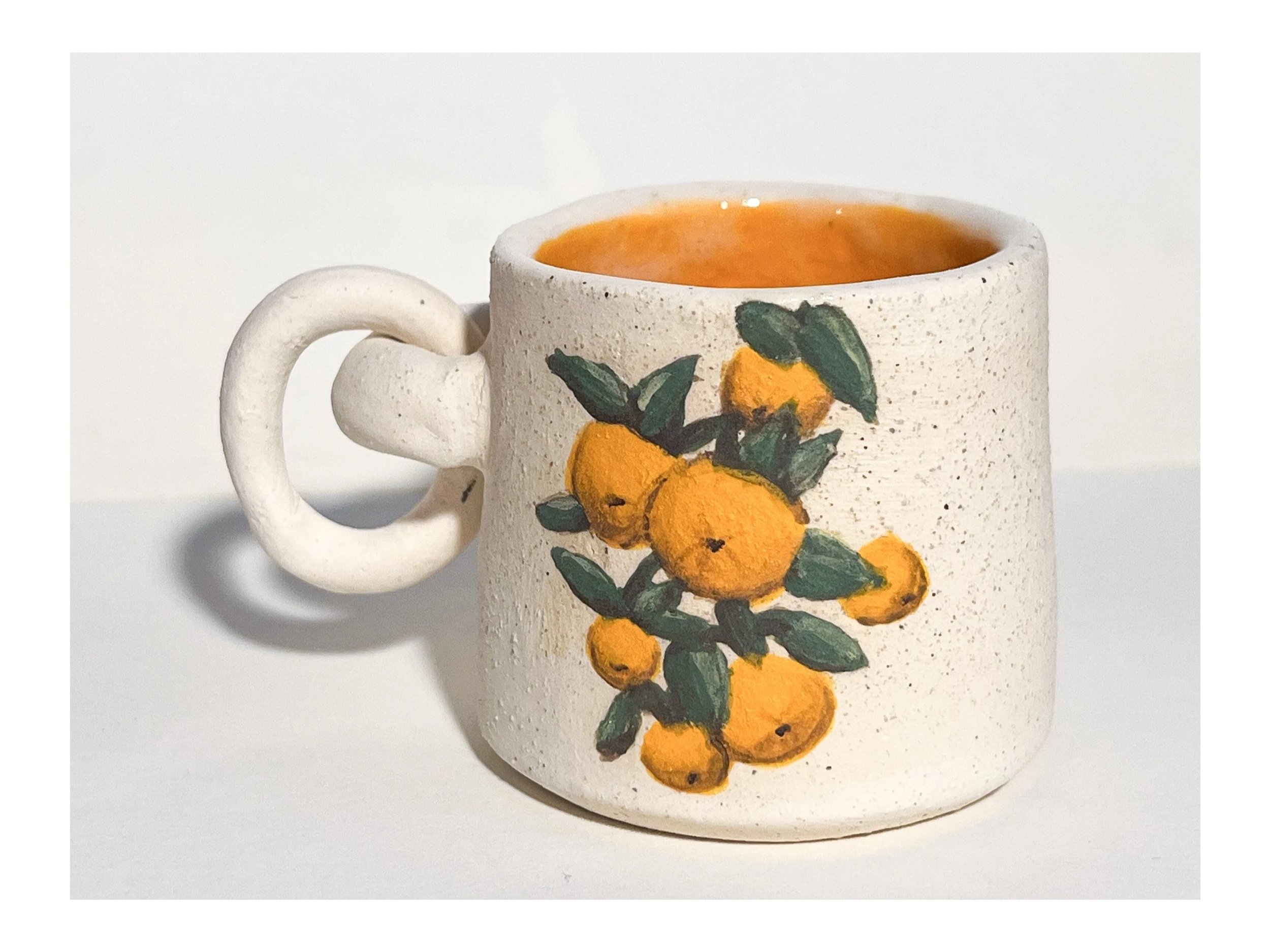 Orange espresso cup