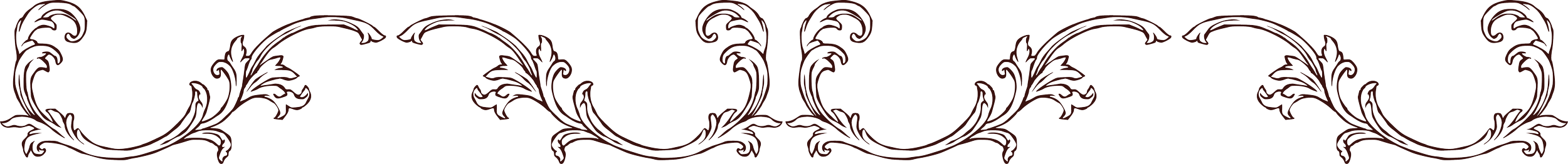 Ornamental decorative swirling design in a continuous pattern.