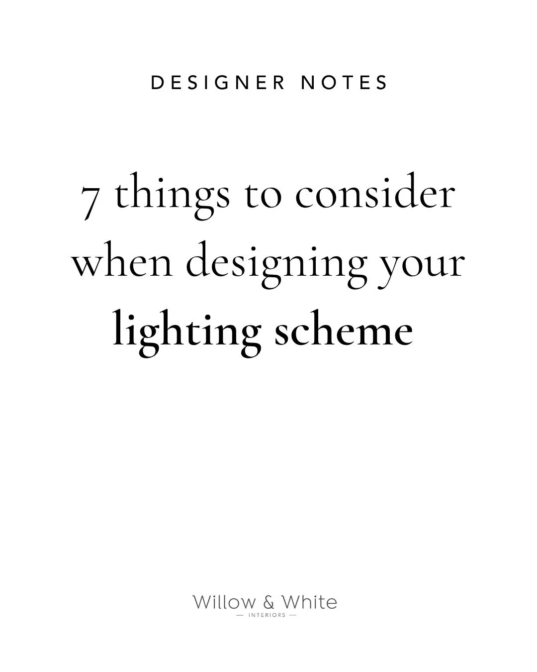 Lighting has the power to completely transform a room, yet it&rsquo;s often one of the last things considered when planning an interior.

A successful lighting scheme goes far beyond choosing beautiful fittings. It&rsquo;s about understanding how a s
