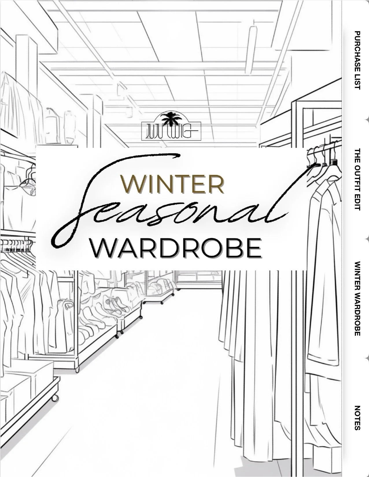 WINTER SEASONAL WARDROBE | DIGITAL PLANNER