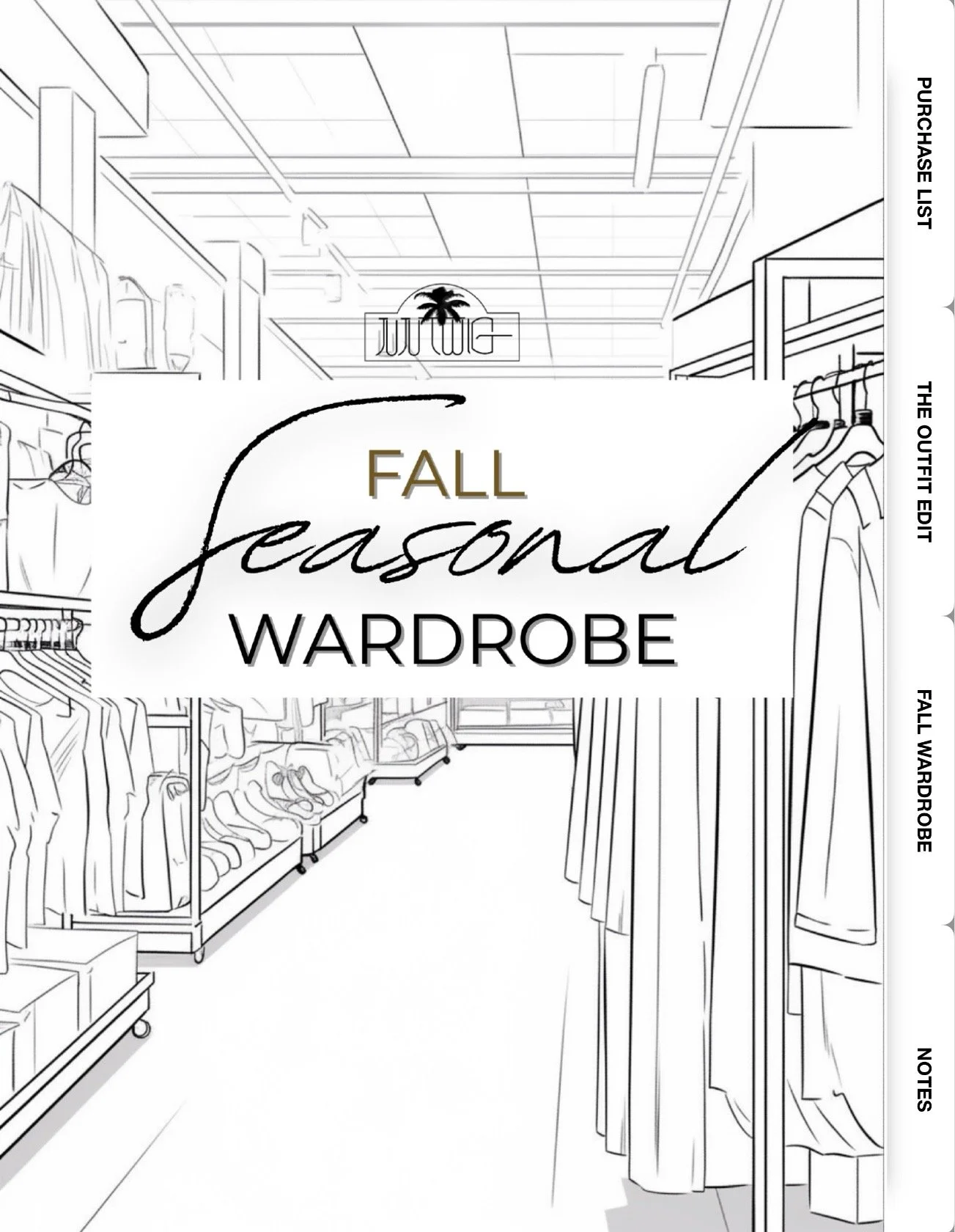 FALL SEASONAL WARDROBE | DIGITAL PLANNER