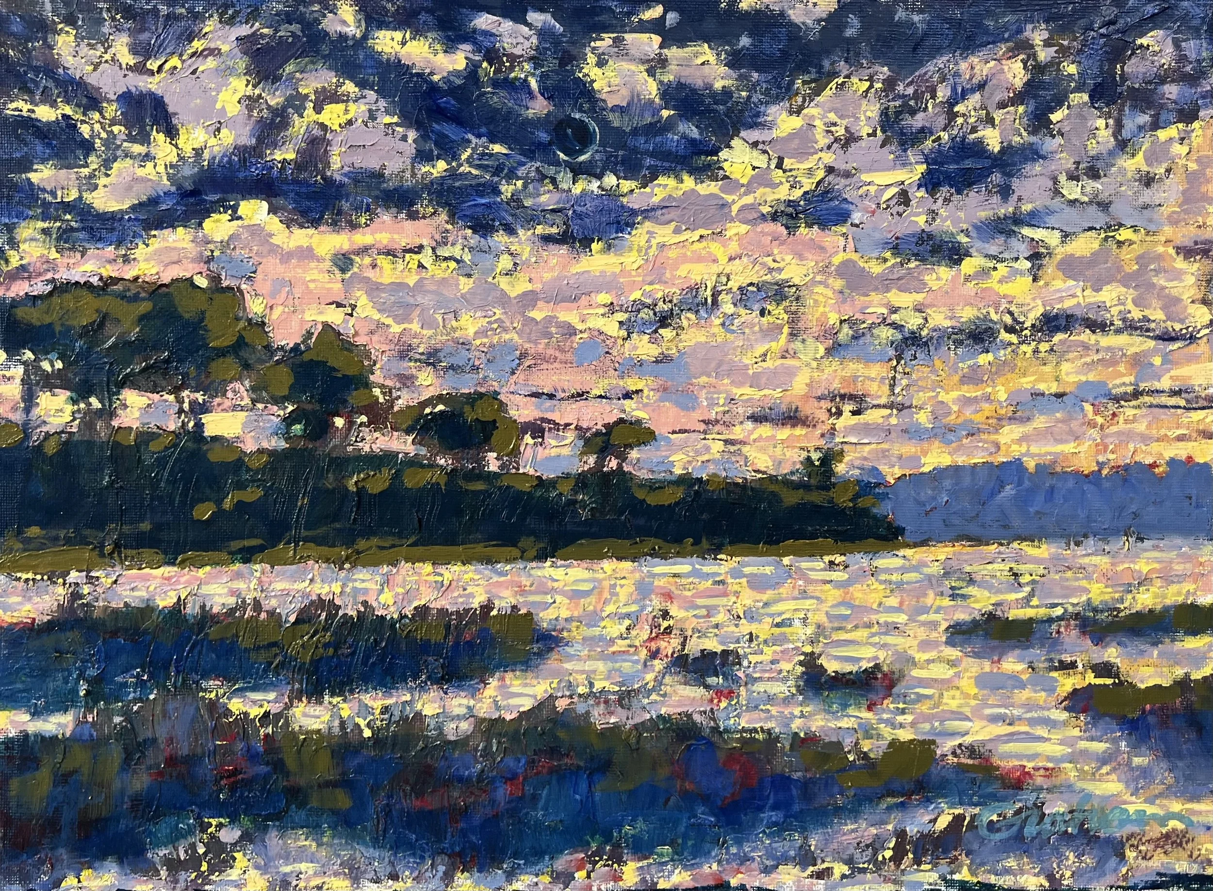 "River Nocturne 3"
14"x11"
oil on canvas board