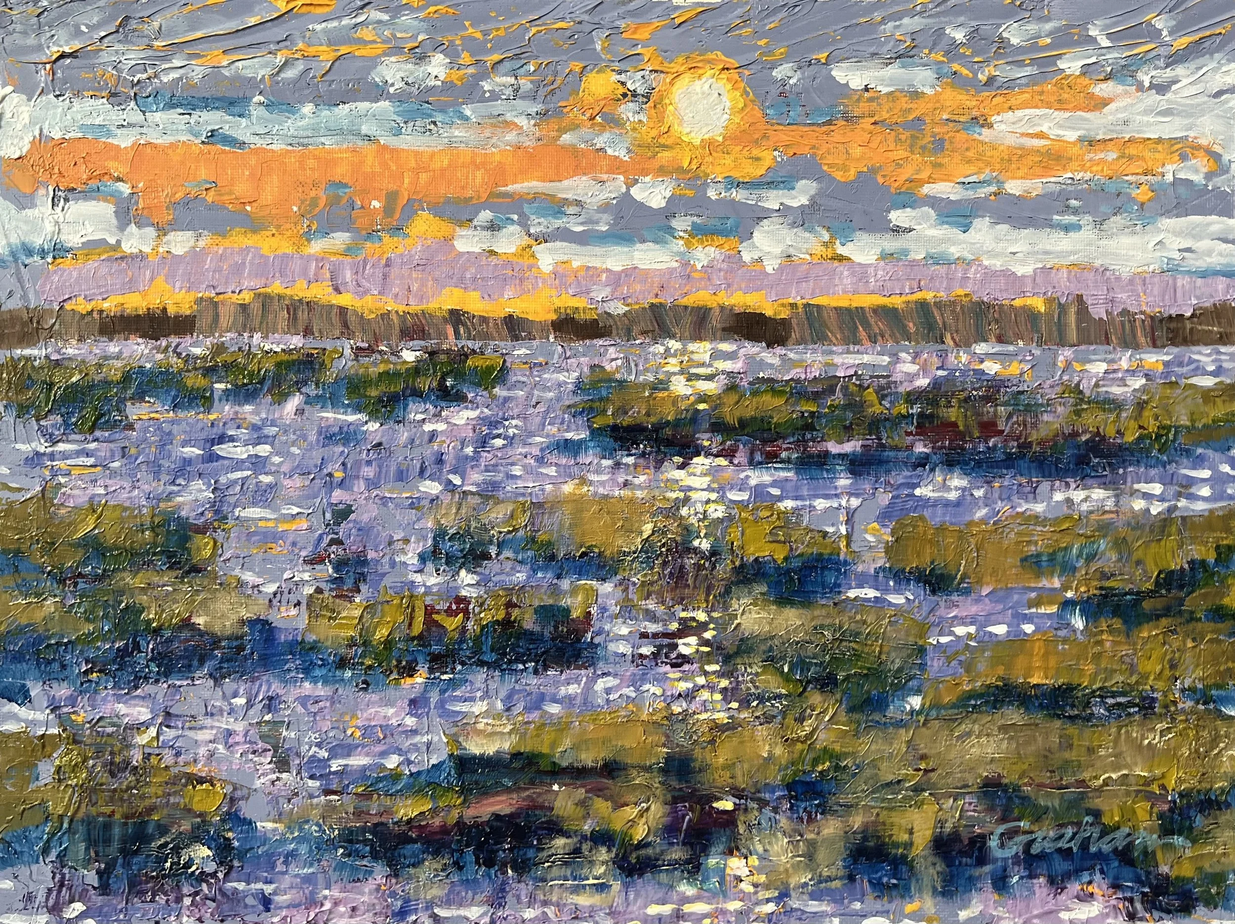 "River Nocturne 4"
14"x11"
oil on canvas board