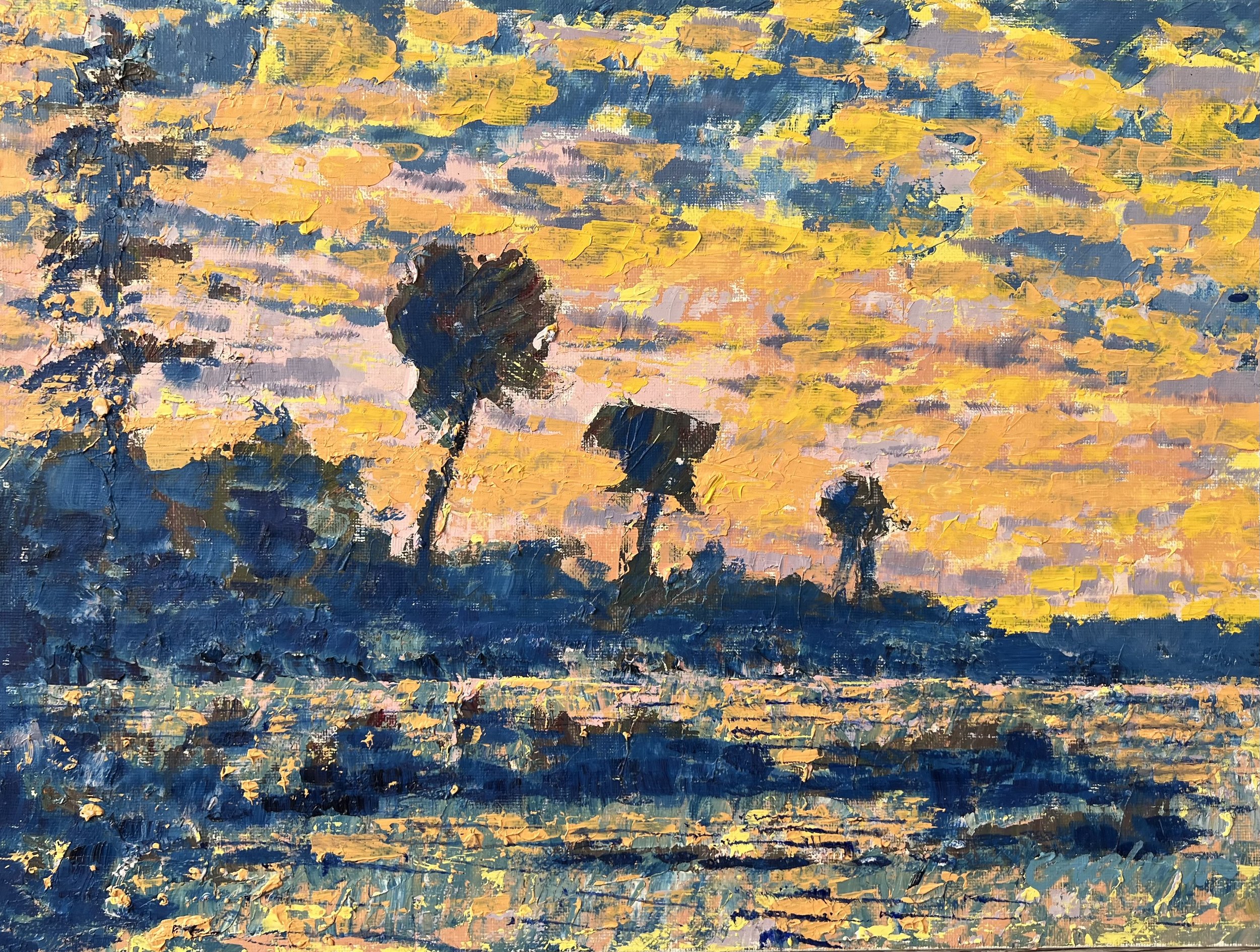 "River Nocturne 1"
14"x11"
oil on canvas board