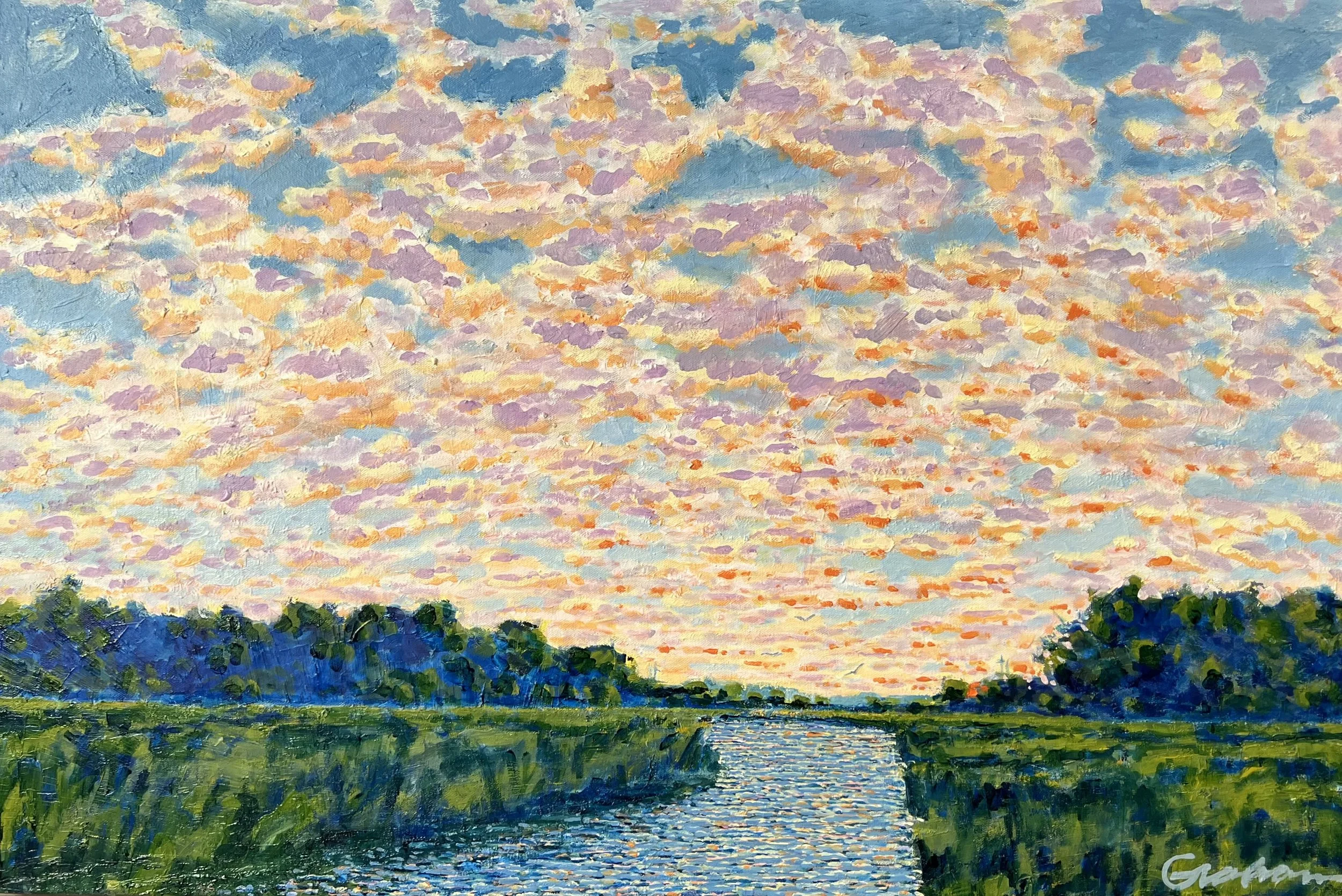 "Rice Canal"
30"x24"
oil on gallery canvas