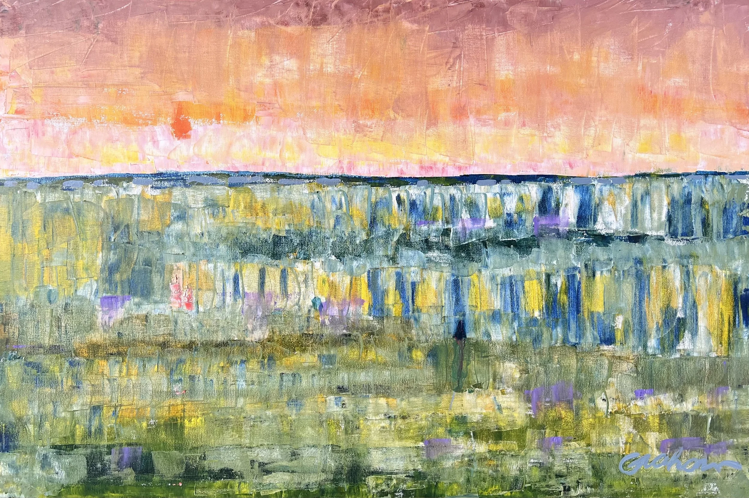 "Layers of the Lowcountry"
36"x24"
oil on gallery canvas