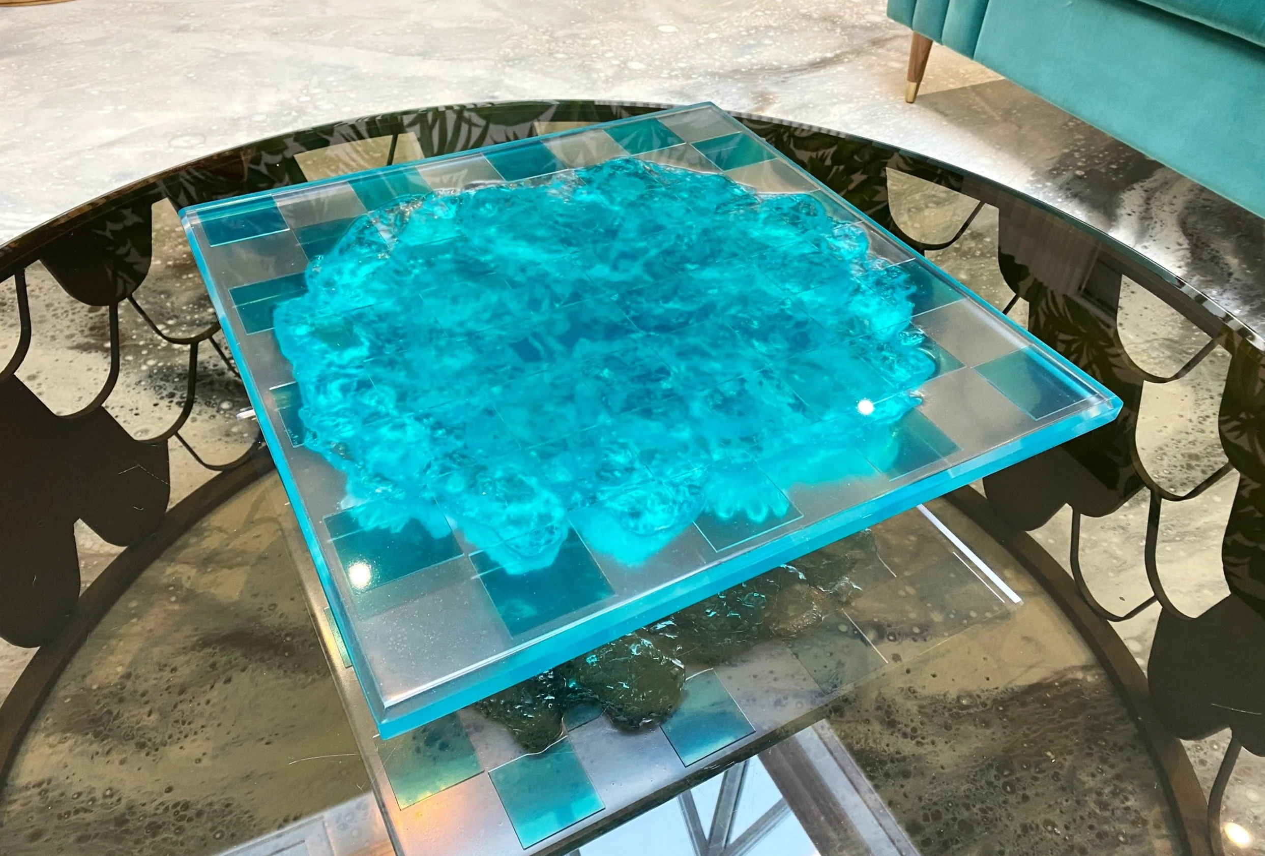 Solid Cast Resin Chess Board