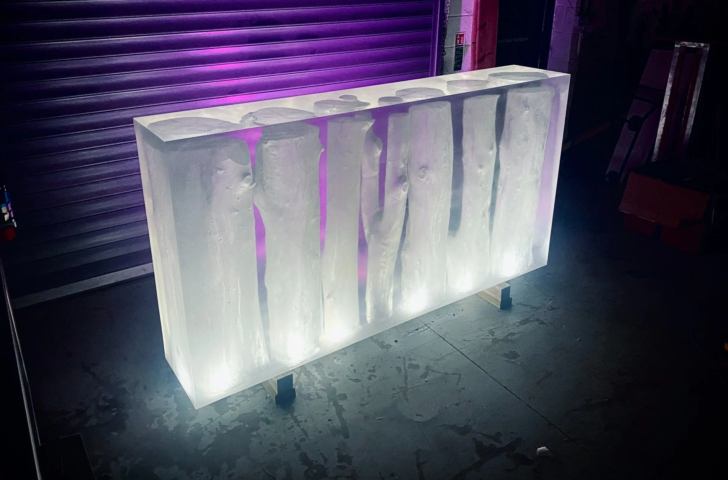 Hollow Logs in Clear Resin