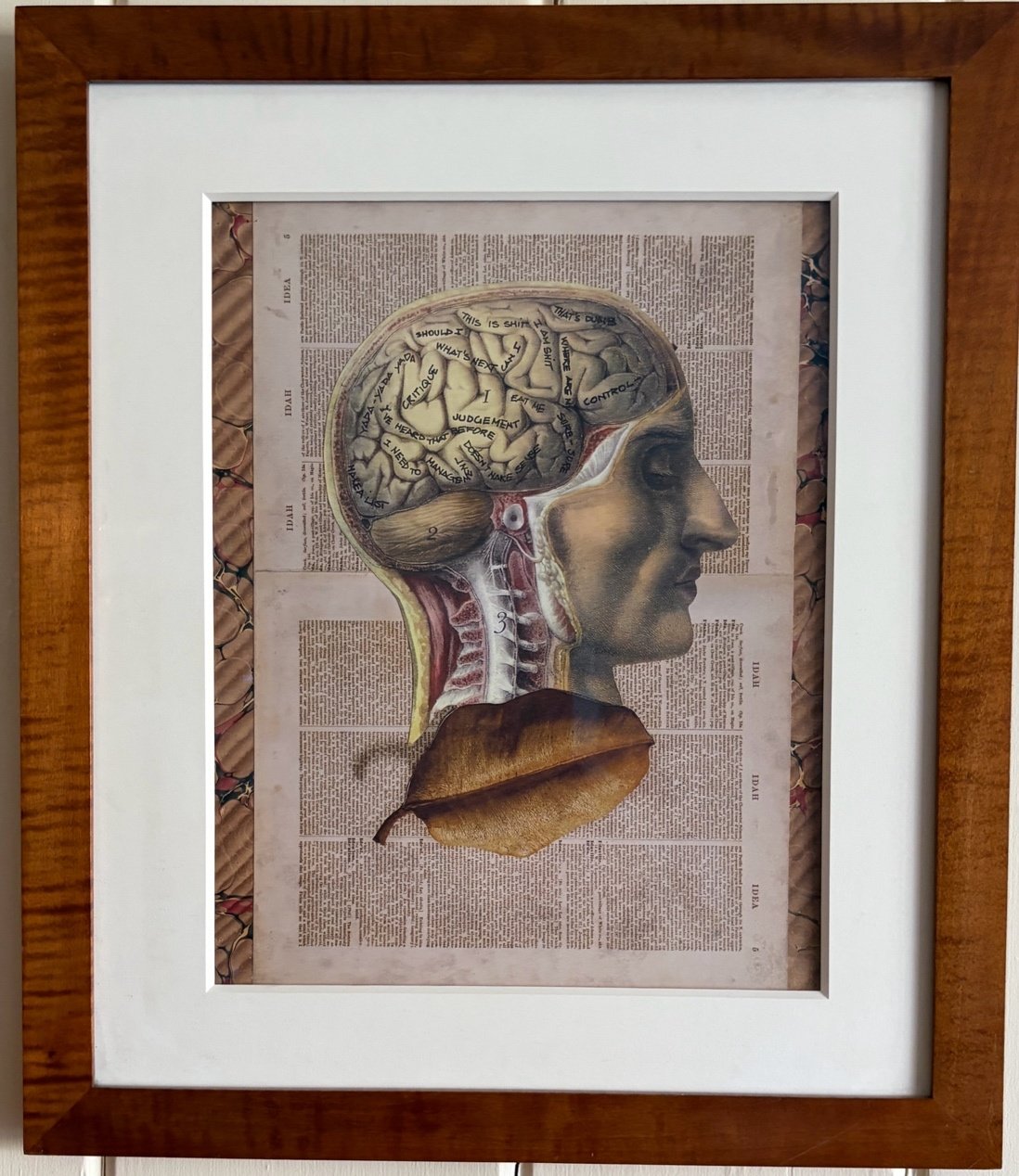 39
Artist: Peter Fodera
Title:  The Thinking Heart 
Medium: Mix Media
Dimensions: 20 x 17 in.
 