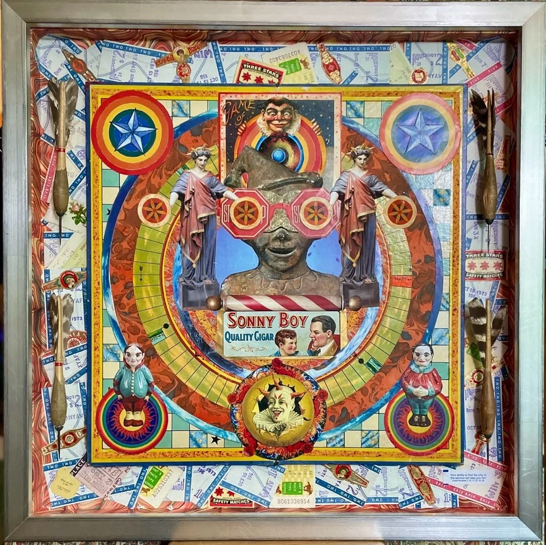 18
Artist: Peter Fodera
Title:  The Performing Heart 
Medium: Mix Media
Dimensions: 22 in square x 2 in.
 