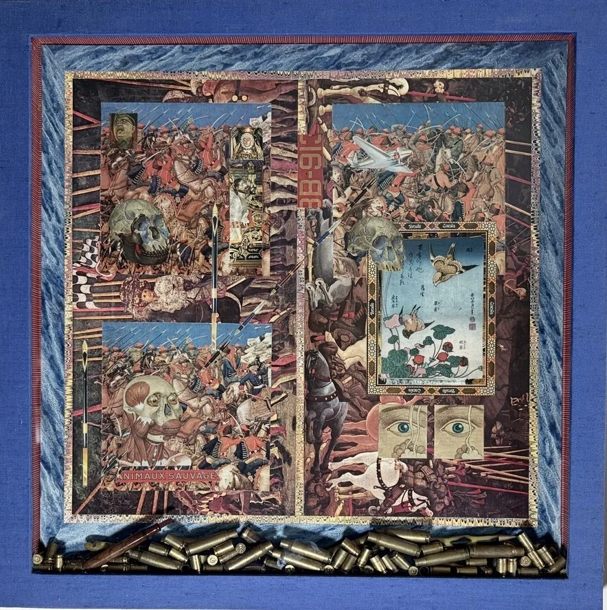 19
Artist: Peter Fodera
Title:  The Combative Heart 
Medium: Mix Media
Dimensions: 22 in square x 2 in.
 SOLD | Donation to St. Mark's Church 