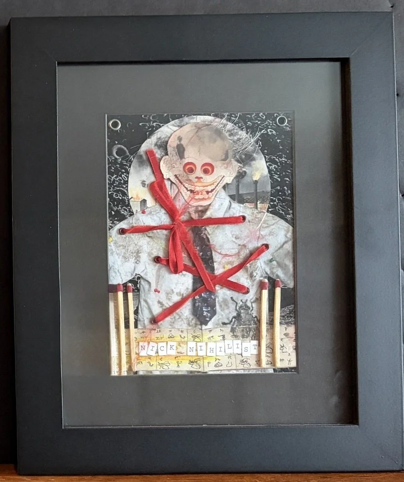 36
Artist: Peter Fodera
Title:  The Nihilistic Heart 
Medium: Mix Media
Dimensions: 12 x 10 in.
 