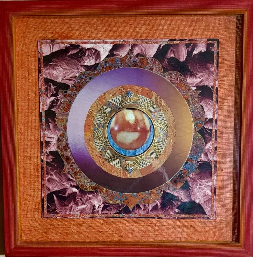 14
Artist: Peter Fodera
Title:  Svadhishthana (Sacral Chakra) 
Medium: Mix Media
Dimensions: 22 in square x 2 in.
 