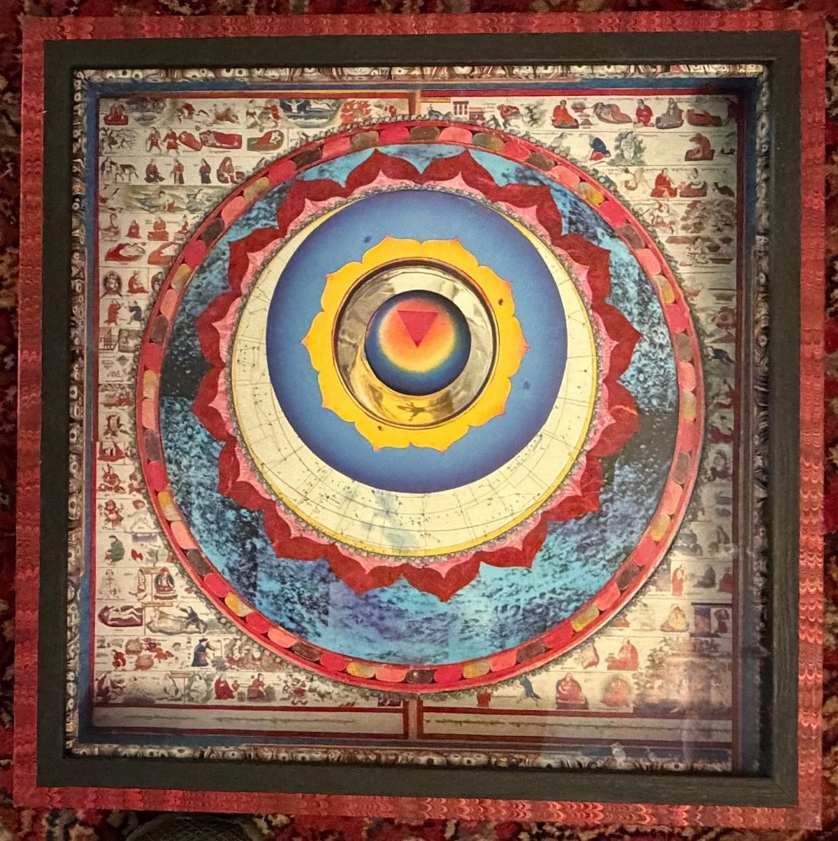 11
Artist: Peter Fodera
Title:  Manipura / Visuddah 
Medium: Mix Media
Dimensions: 17¾ in square x 3 in.
 SOLD | Donation to St. Mark's Church 