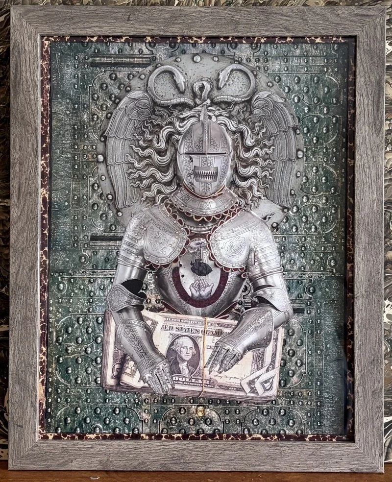 44
Artist: Peter Fodera
Title:  The Guarded Heart 
Medium: Mix Media
Dimensions: 15½ x 12½ in.
 