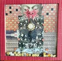 22
Artist: Peter Fodera
Title:  The Gambling Heart 
Medium: Mix Media
Dimensions: 16½ in square
 