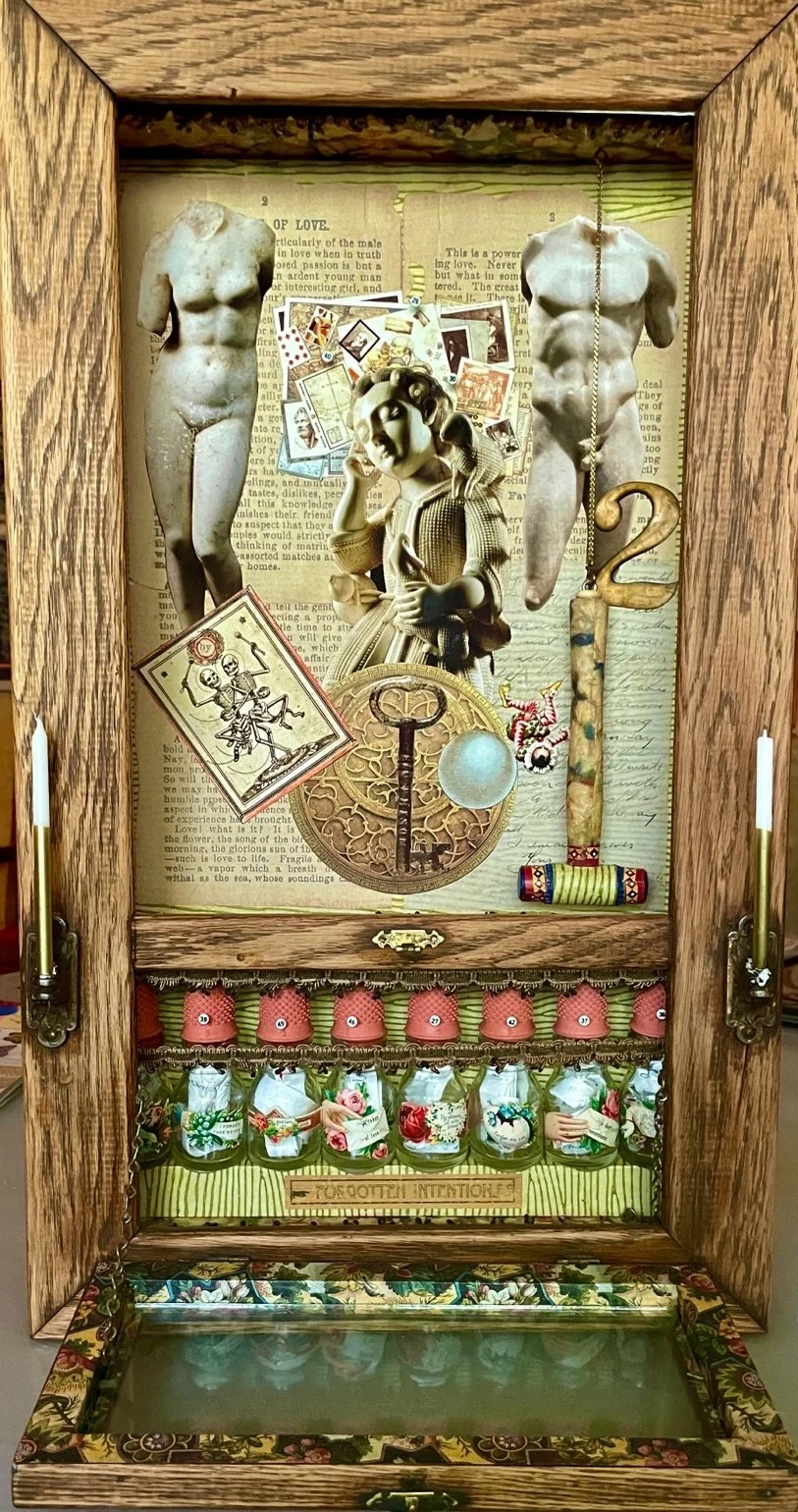 04
Artist: Peter Fodera
Title:  The Indecisive Heart 
Medium: Mix Media
Dimensions: 23 x 13 x 3 in.
 SOLD | Donation to St. Mark's Church 