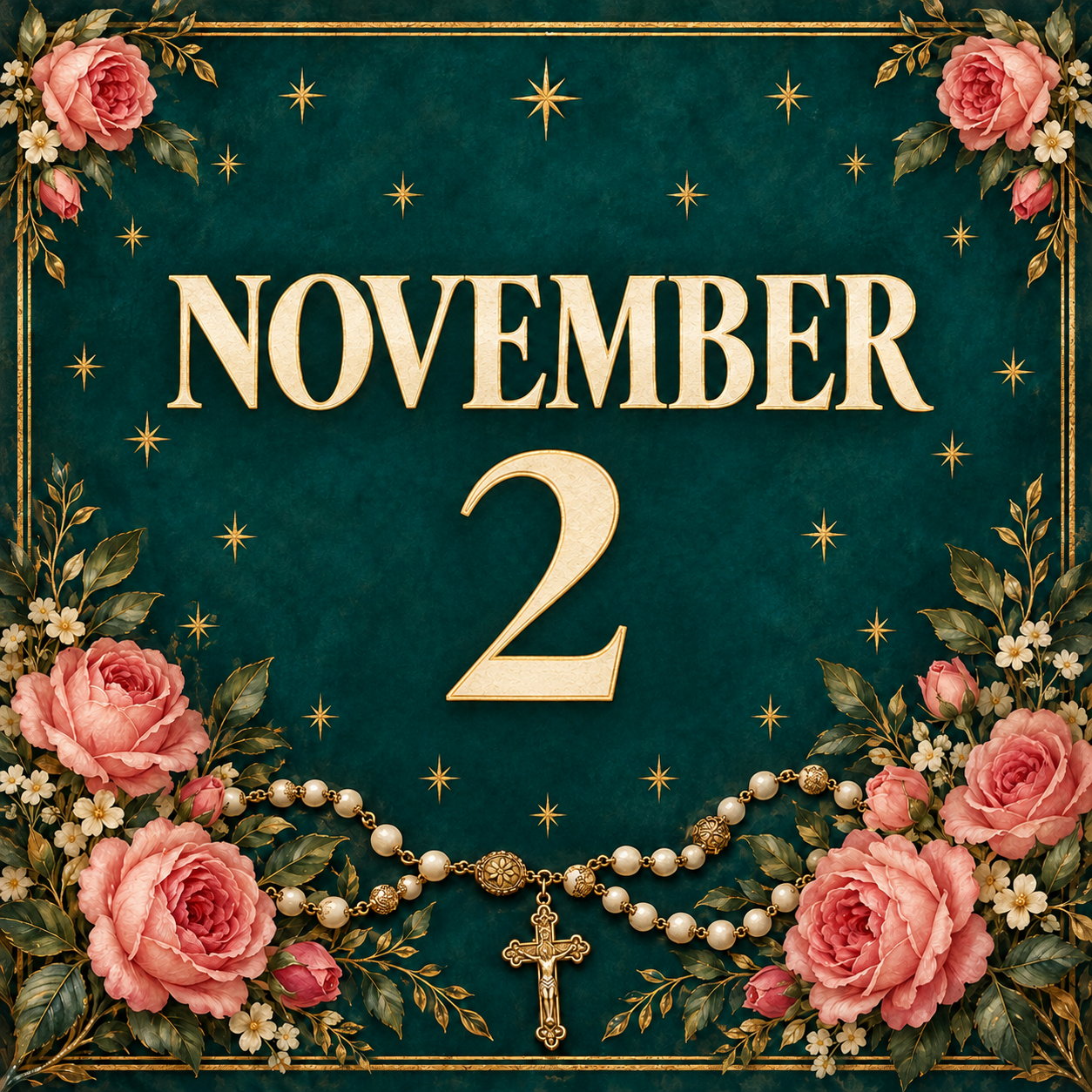 Day 6: 	All Souls’ Day: For the souls in purgatory and for all who mourn the loss of a loved one.