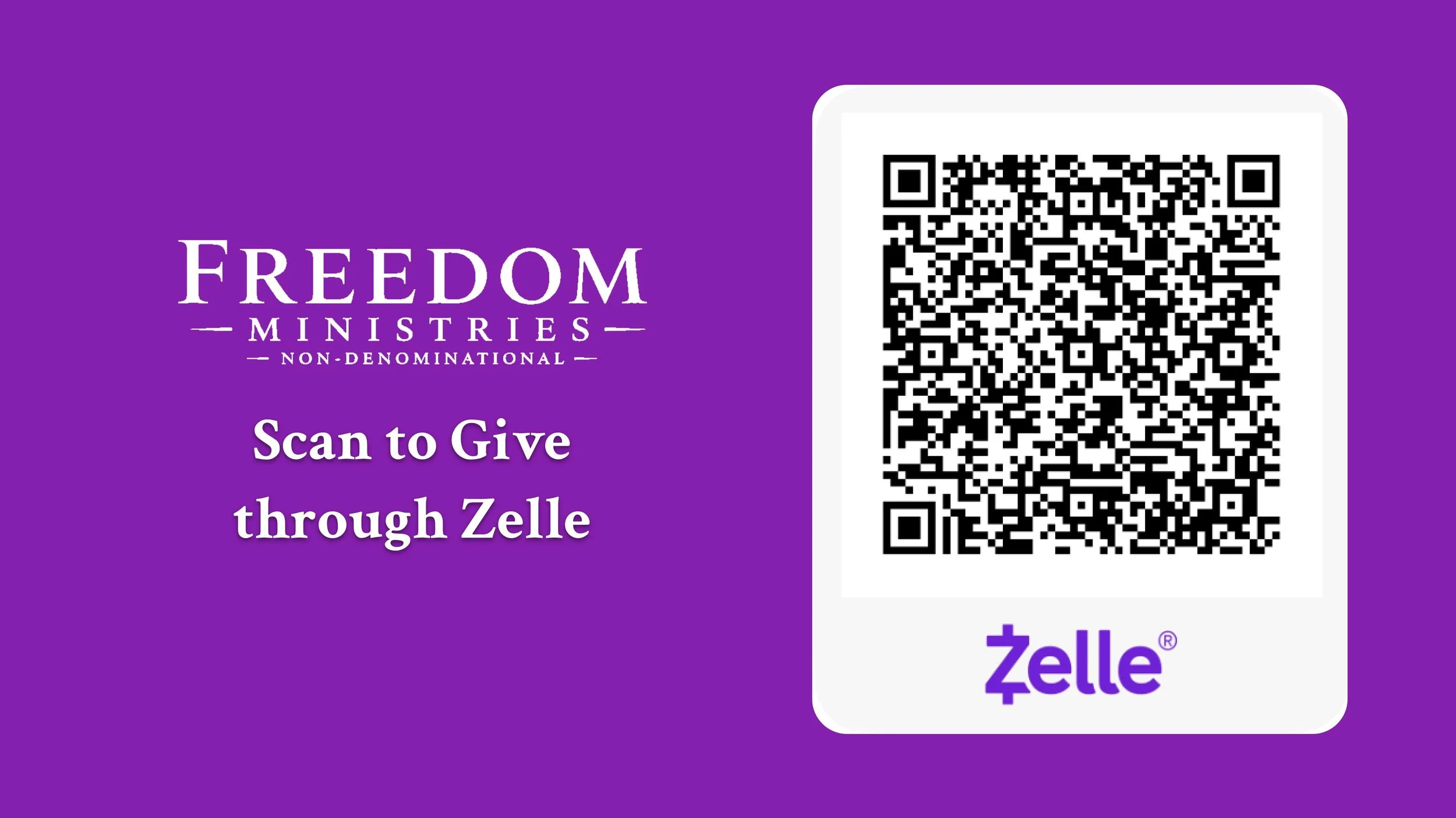 Scan Zelle QR Code Screen