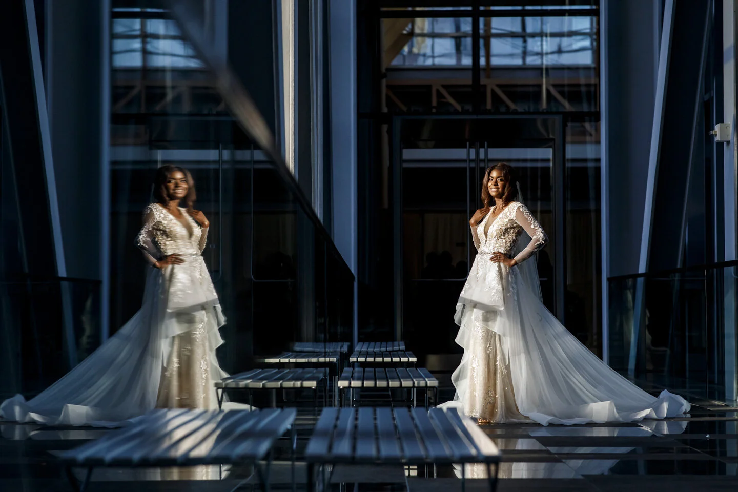 Bridal Portrait at Charlotte Convention Center wedding (Copy)