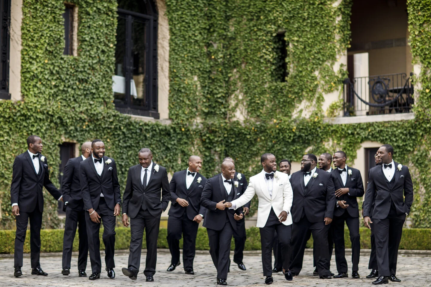 Groom and Groomsmen Portrait Oheka Castle Wedding (Copy)