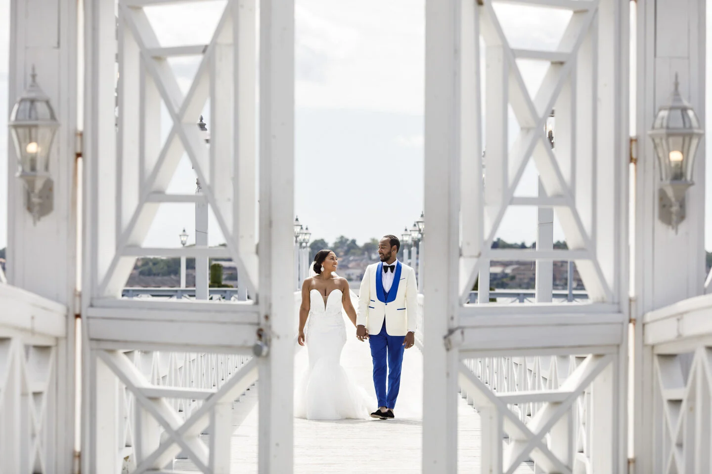 Bride and groom portrait at Marina del Rey Caterers Wedding (Copy)