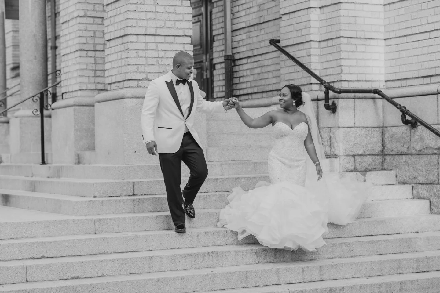 Bride and Groom Leaving Luxurious Brooklyn Wedding (Copy)