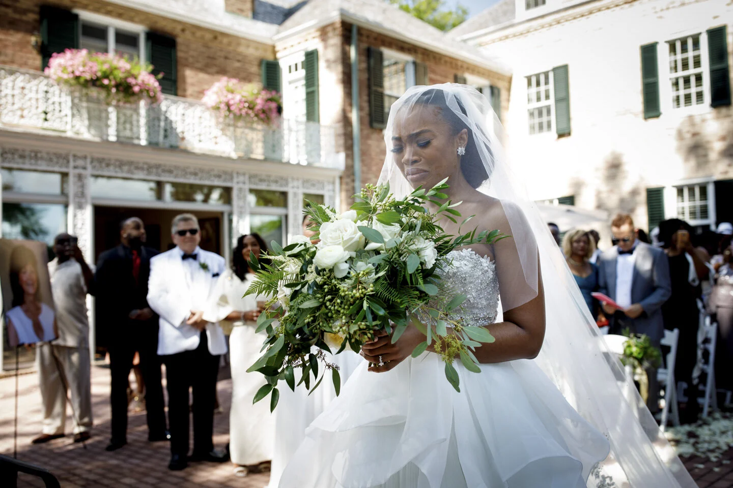 Bride moment during ceremony at Drumore Estate Wedding  (Copy)