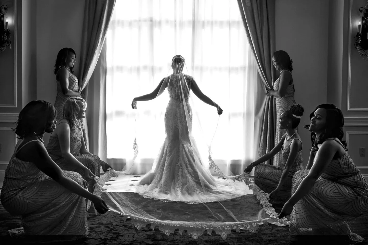 Bride and Bridesmaids New York City Wedding  (Copy)