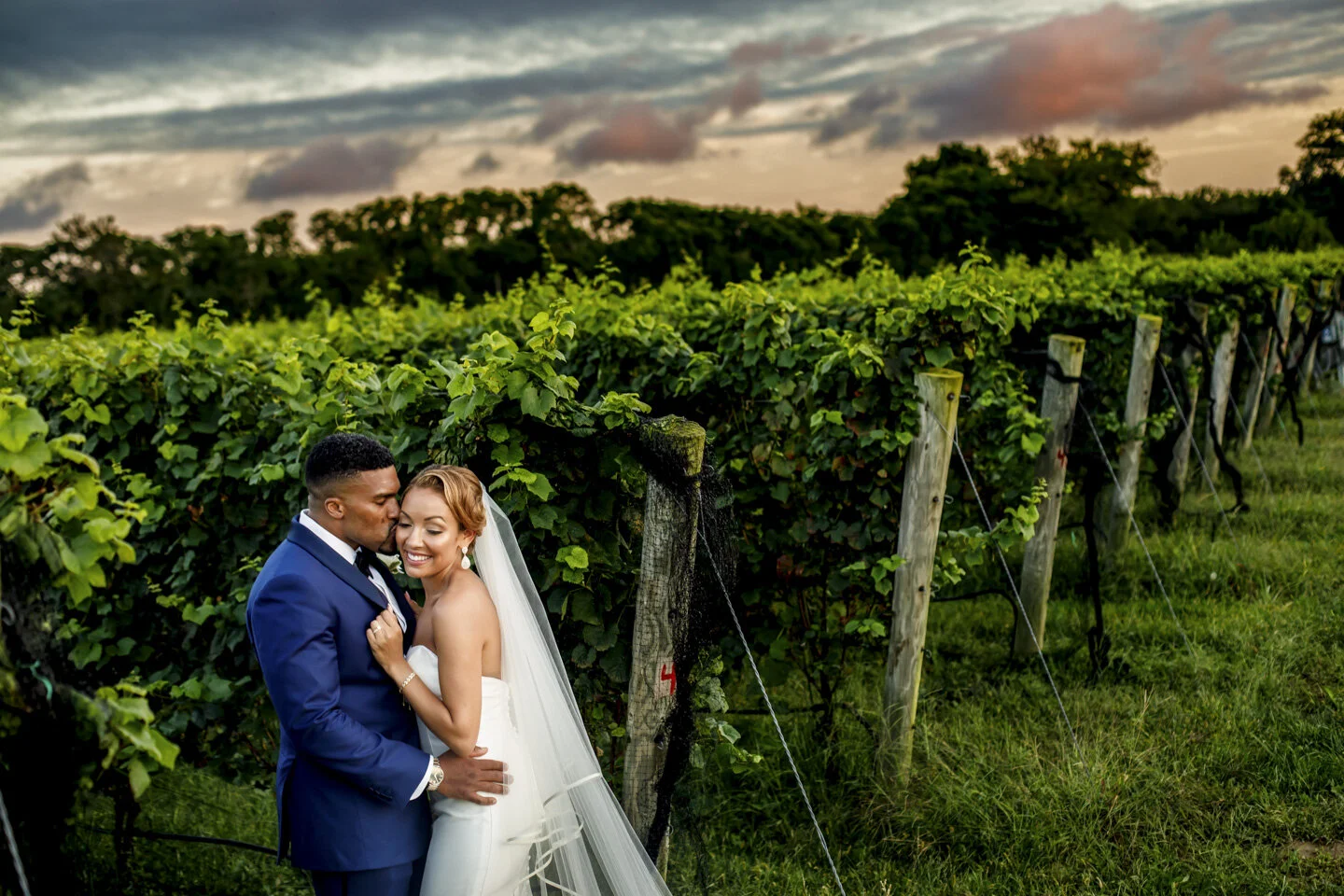Bride and Groom portrait at Sparkling Pointe Vineyards and Winery (Copy)